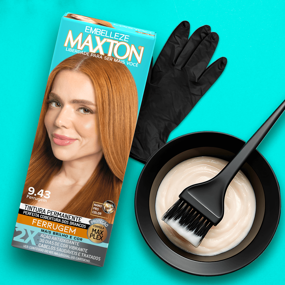 Tinta de Cabelo Maxton Ferrugem 9.43