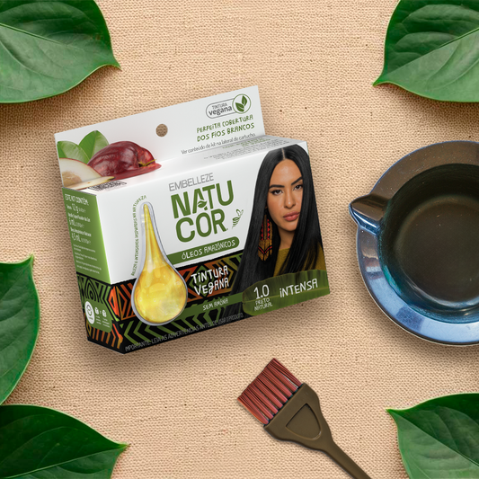 Tinta de Cabelo Natucor Óleos Amazônicos Preto Natural 1.0