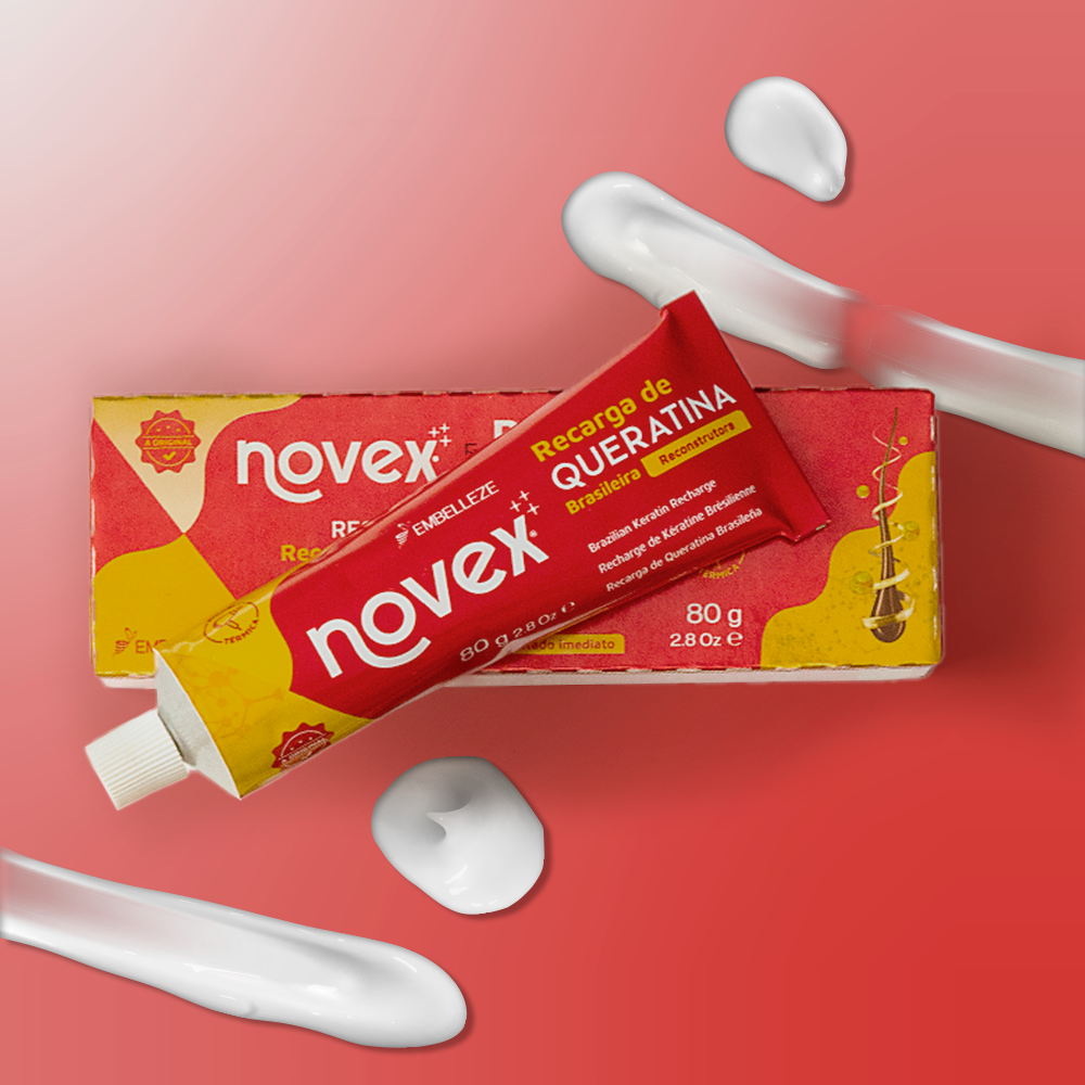 Tratamento Reconstrutor Novex Recarga de Queratina Brasileira