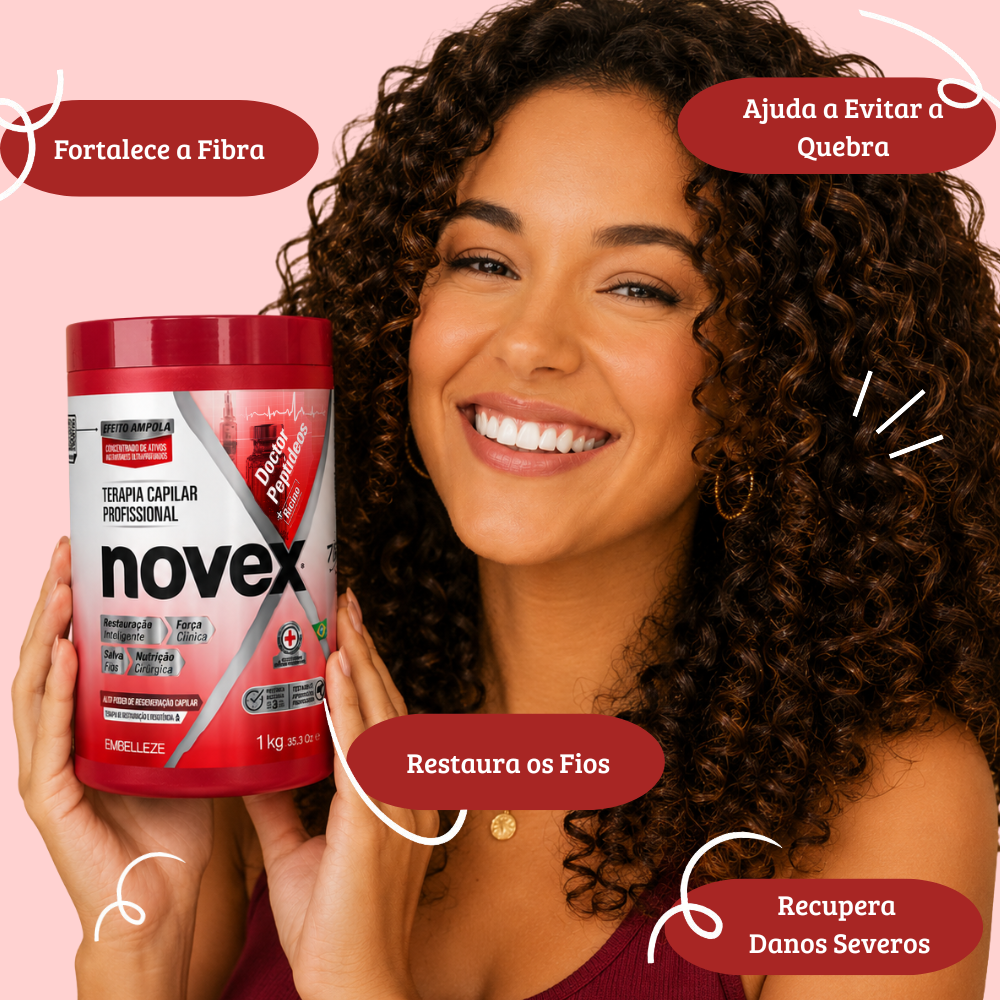 Creme de Tratamento Novex Doctor Peptídeos + Rícino