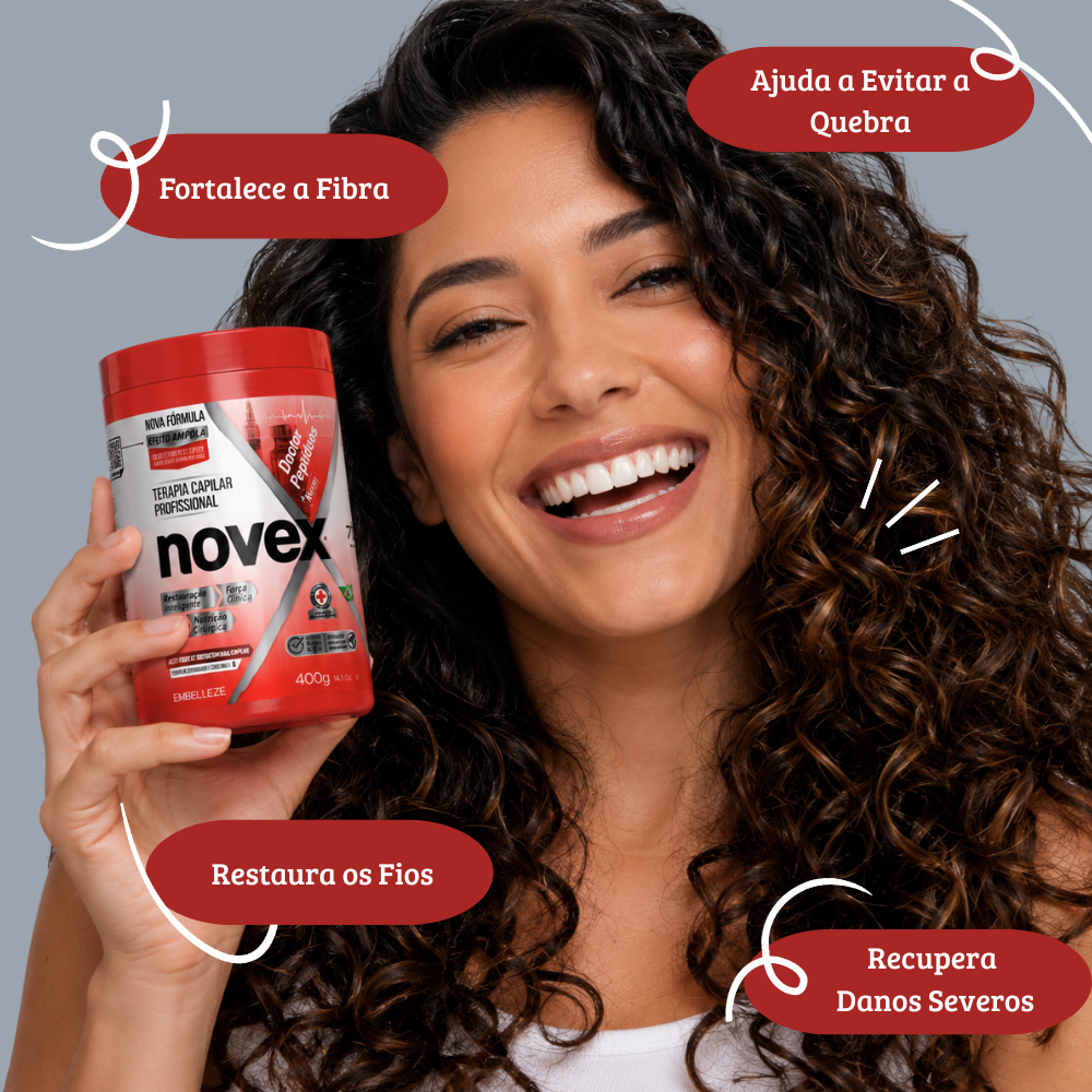 Creme de Tratamento Novex Doctor Peptídeos + Rícino