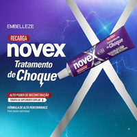 Imagens da página de Recargas Novex (logo, banners do hero e cards Conheça as recargas)