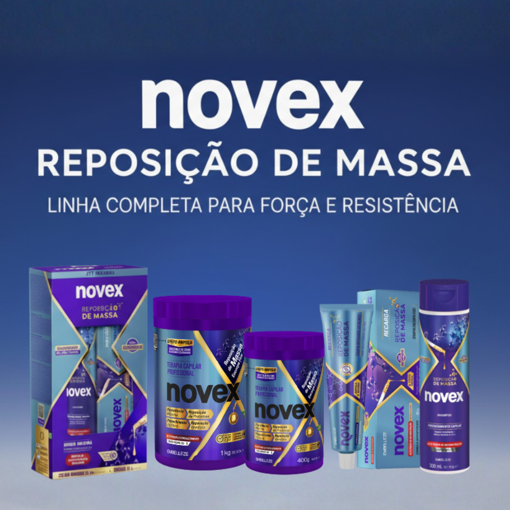 Kit Premium Novex Reposição de Massa Shampoo+Recarga