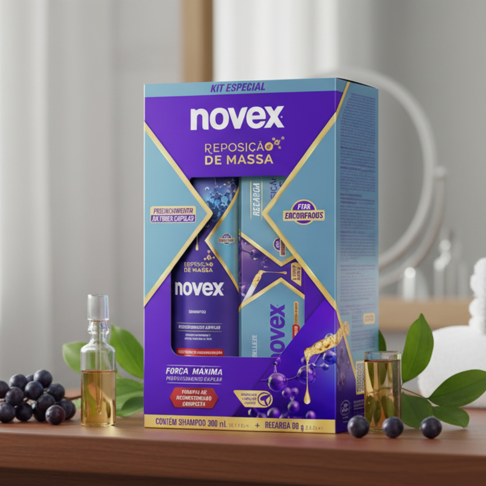 Kit Premium Novex Reposição de Massa Shampoo+Recarga