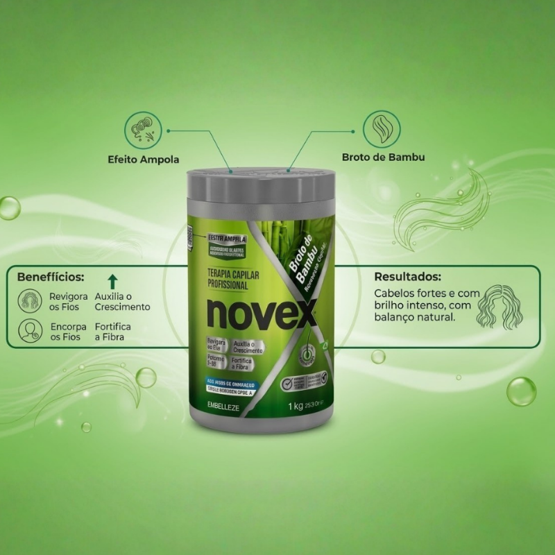Creme de Tratamento Novex Broto de Bambu