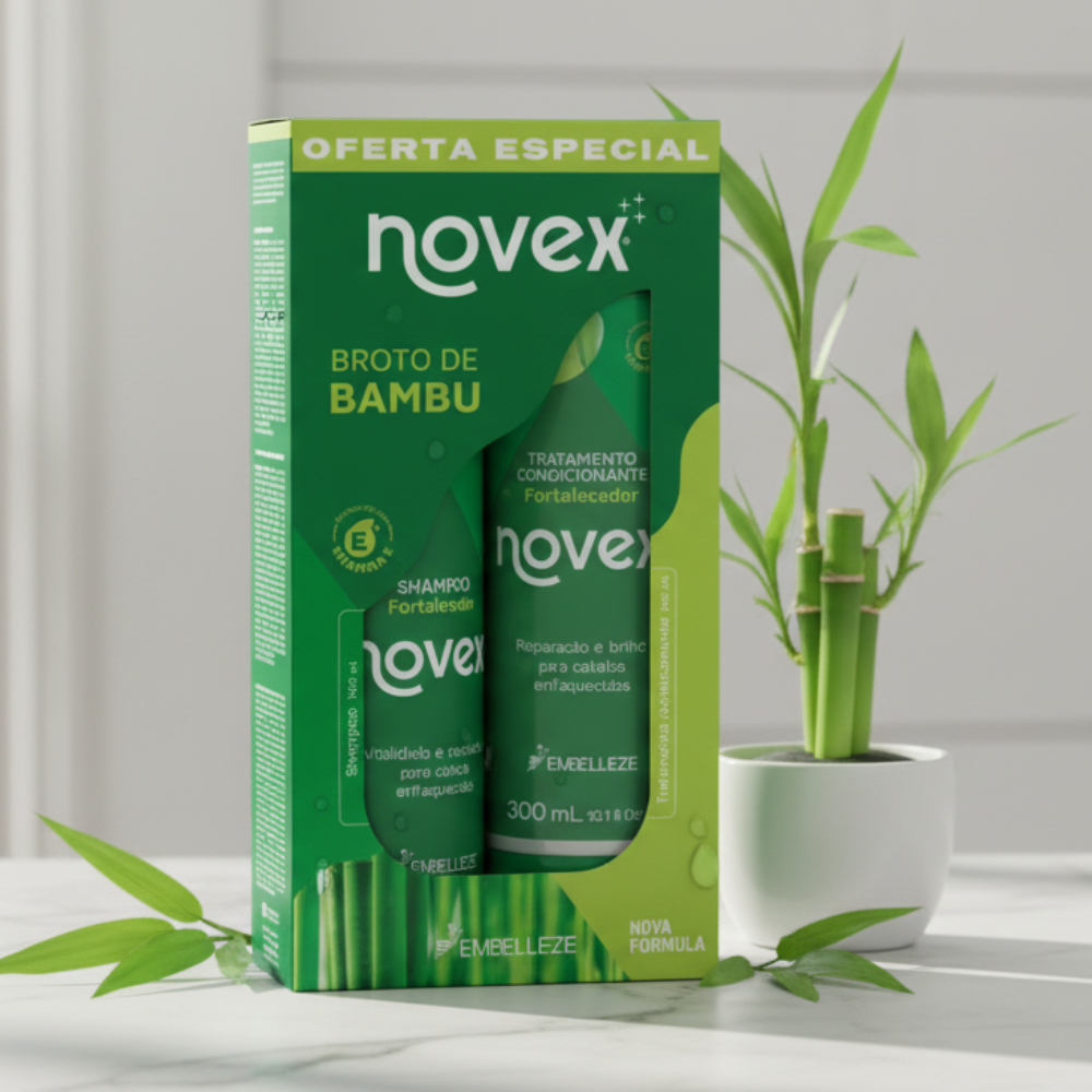 Shampoo e Condicionador Novex Broto de Bambu