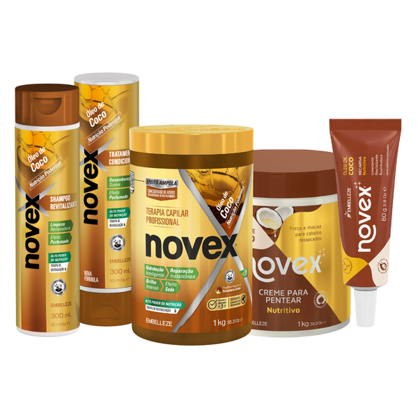 Kit Novex Óleo de Coco Cuidado diário