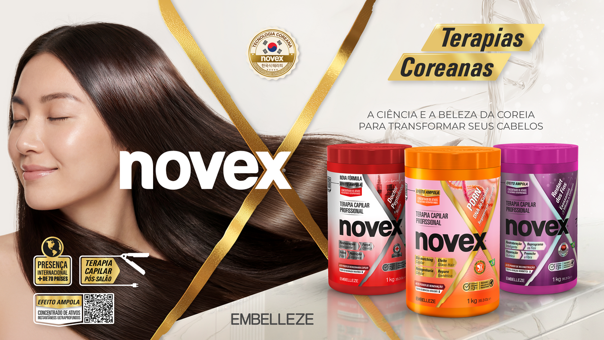 Terapias Coreanas Novex - a ciencia e a beleza da Coreia para transformar seus cabelos