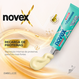 Imagens da página de Recargas Novex (logo, banners do hero e cards Conheça as recargas)