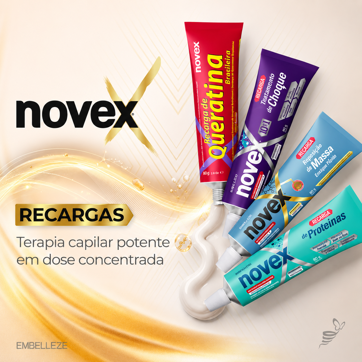 Recarga Novex Queratina Brasileira