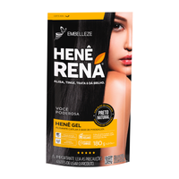 Kit 6 Henê Rená Preto Natural