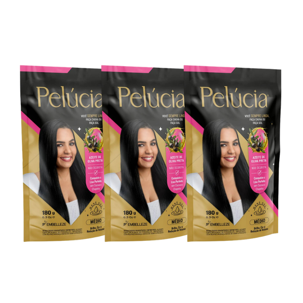Kit com 10 Henês Pelúcia Médio Pouch