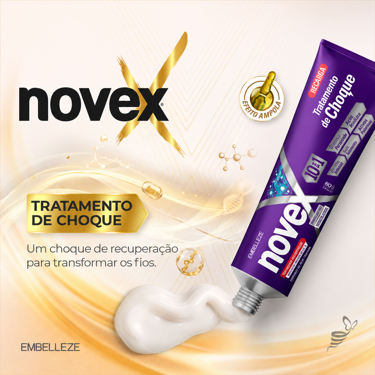 Imagens da página de Recargas Novex (logo, banners do hero e cards Conheça as recargas)